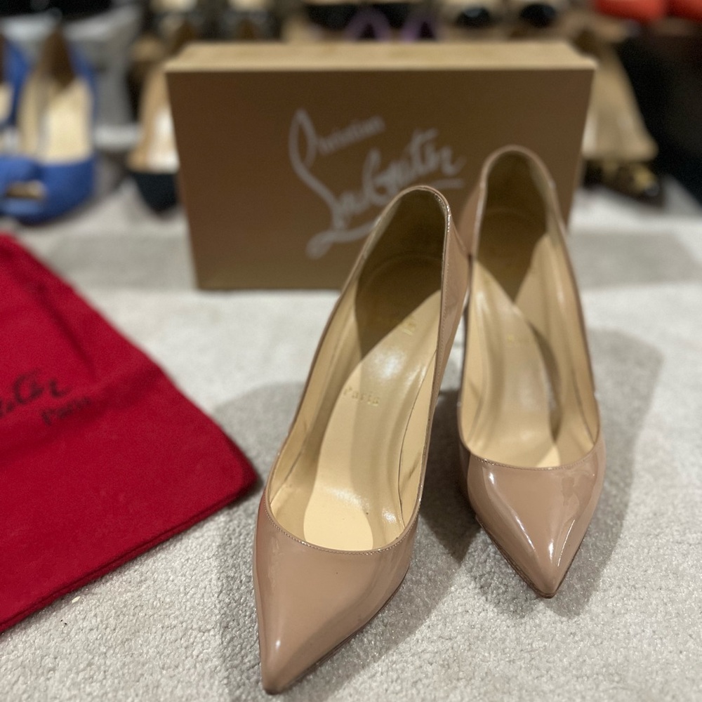 Christian Louboutin Pigalle Nude Heels 85mm